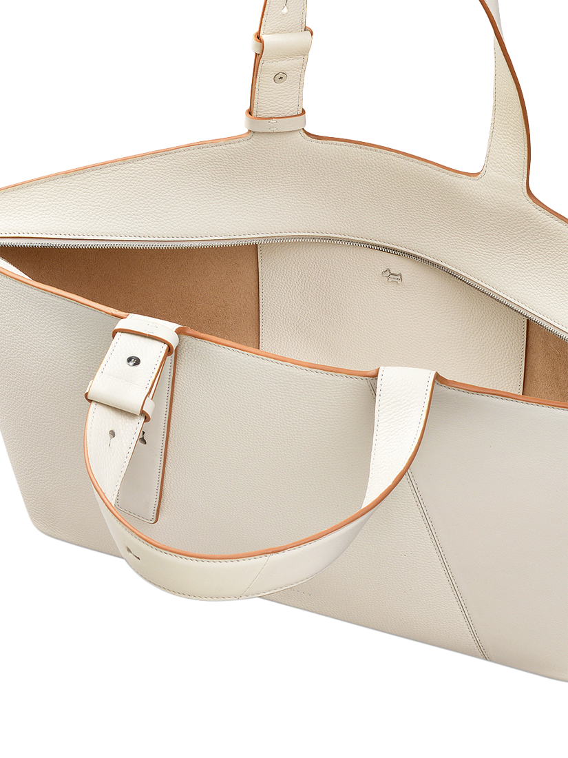 Product image 3 of 6, which shows Radley Freda Lane Leather Shoulder Bag, Chalk, One Size