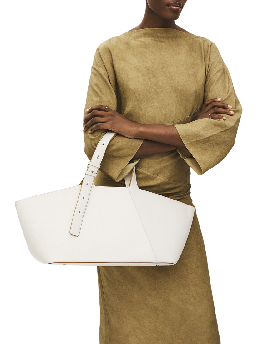 Product image 5 of 6, which shows Radley Freda Lane Leather Shoulder Bag, Chalk, One Size