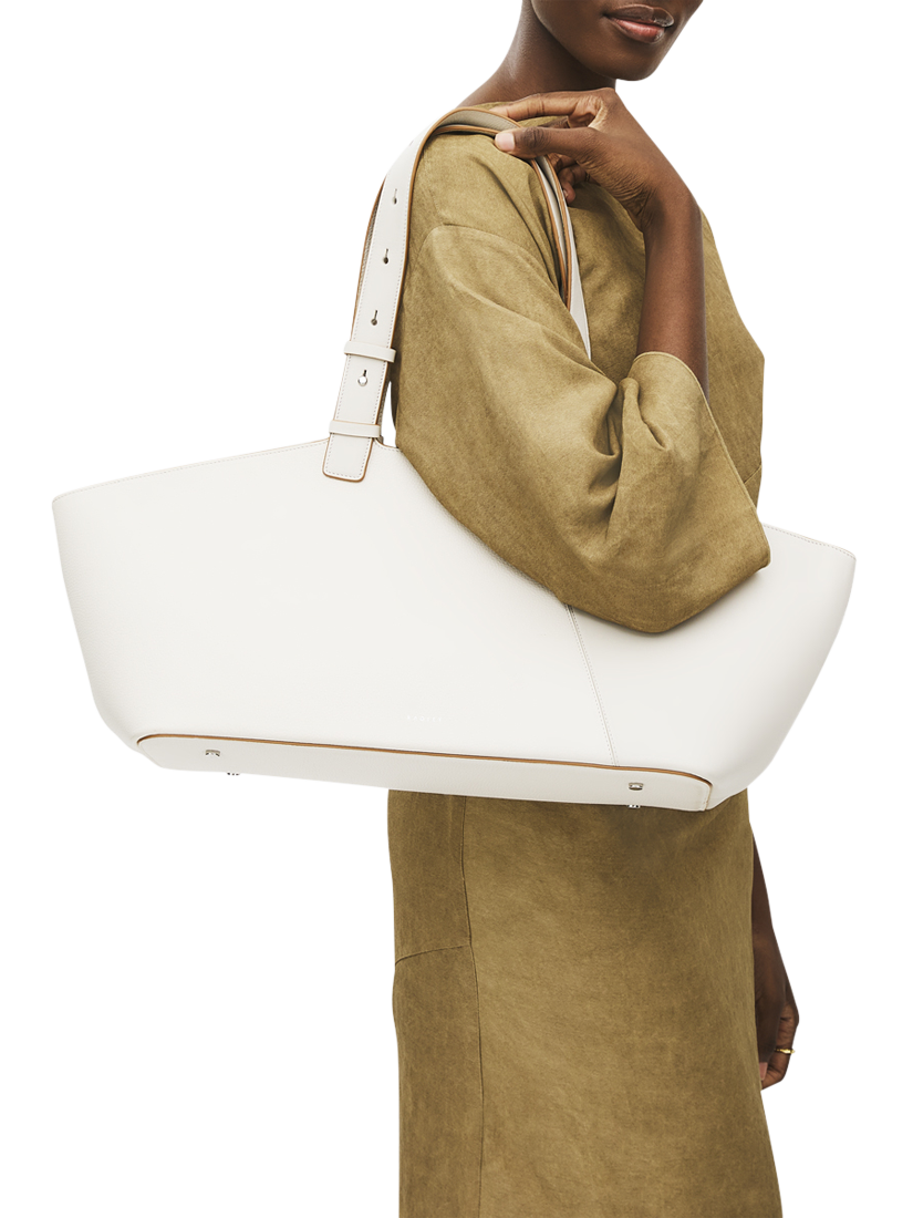 Product image 6 of 6, which shows Radley Freda Lane Leather Shoulder Bag, Chalk, One Size