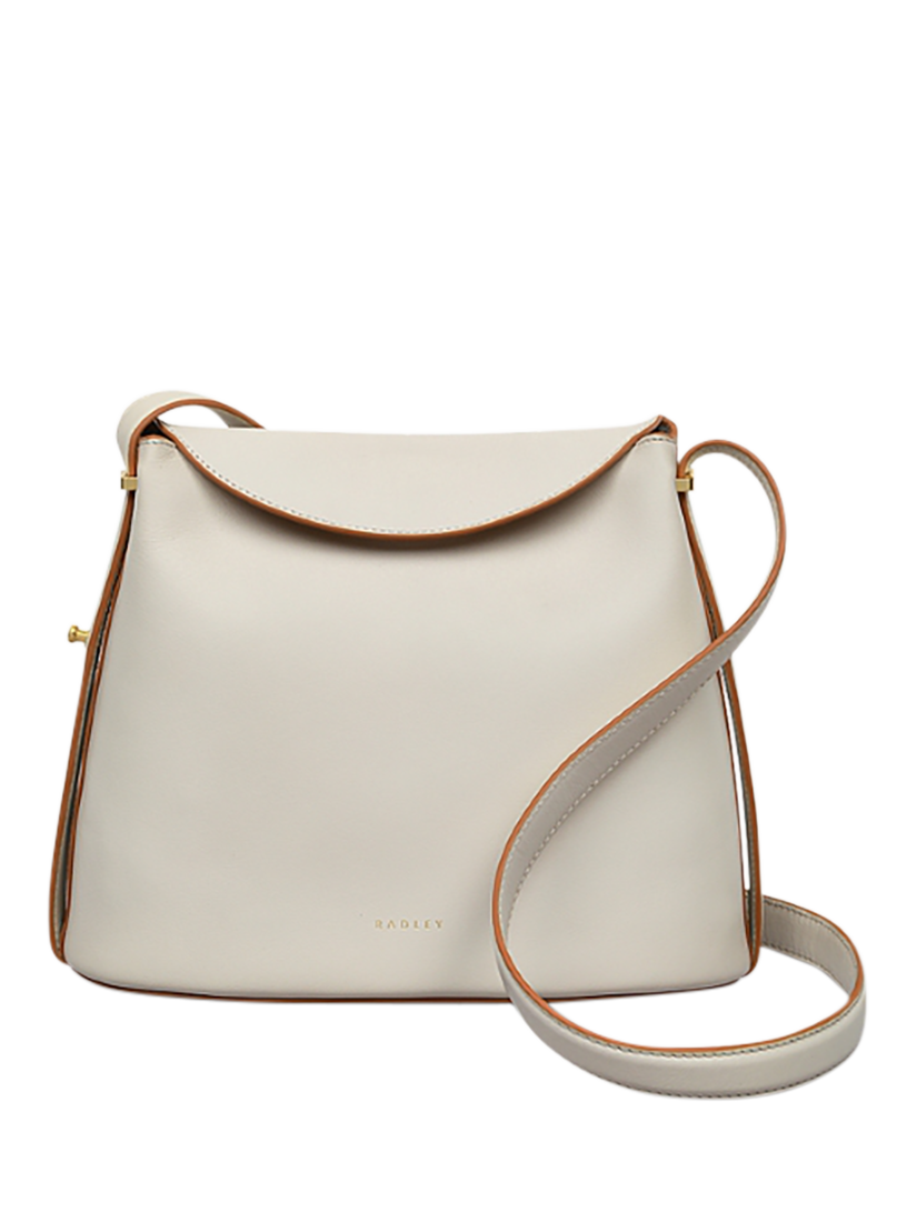 Product image 1 of 5, which shows Radley Lattimer Place Small Leather Crossbody Bag, Chalk