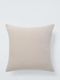 John Lewis Distressed Boucle Cushion, Natural - view 2, Natural