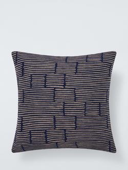 John Lewis Reflection Cushion, Indigo, Indigo