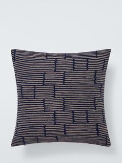 John Lewis Reflection Cushion, Indigo - view 2, Indigo