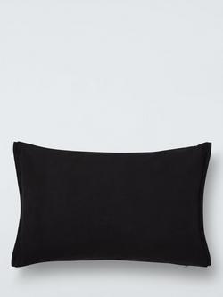 John Lewis Rustic Check Cushion, Graphite - view 2, Graphite