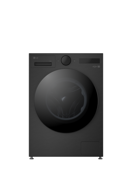 LG F4X7013TBB Freestanding Washing Machine, 13kg Load, 1400rpm Spin, Matte Black, Matte Black
