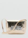 Mango Metallic Star Crossbody Bag, Gold