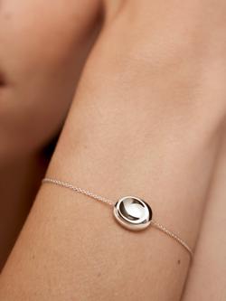 Monica Vinader Aria Adjustable Bracelet - view 2, Silver