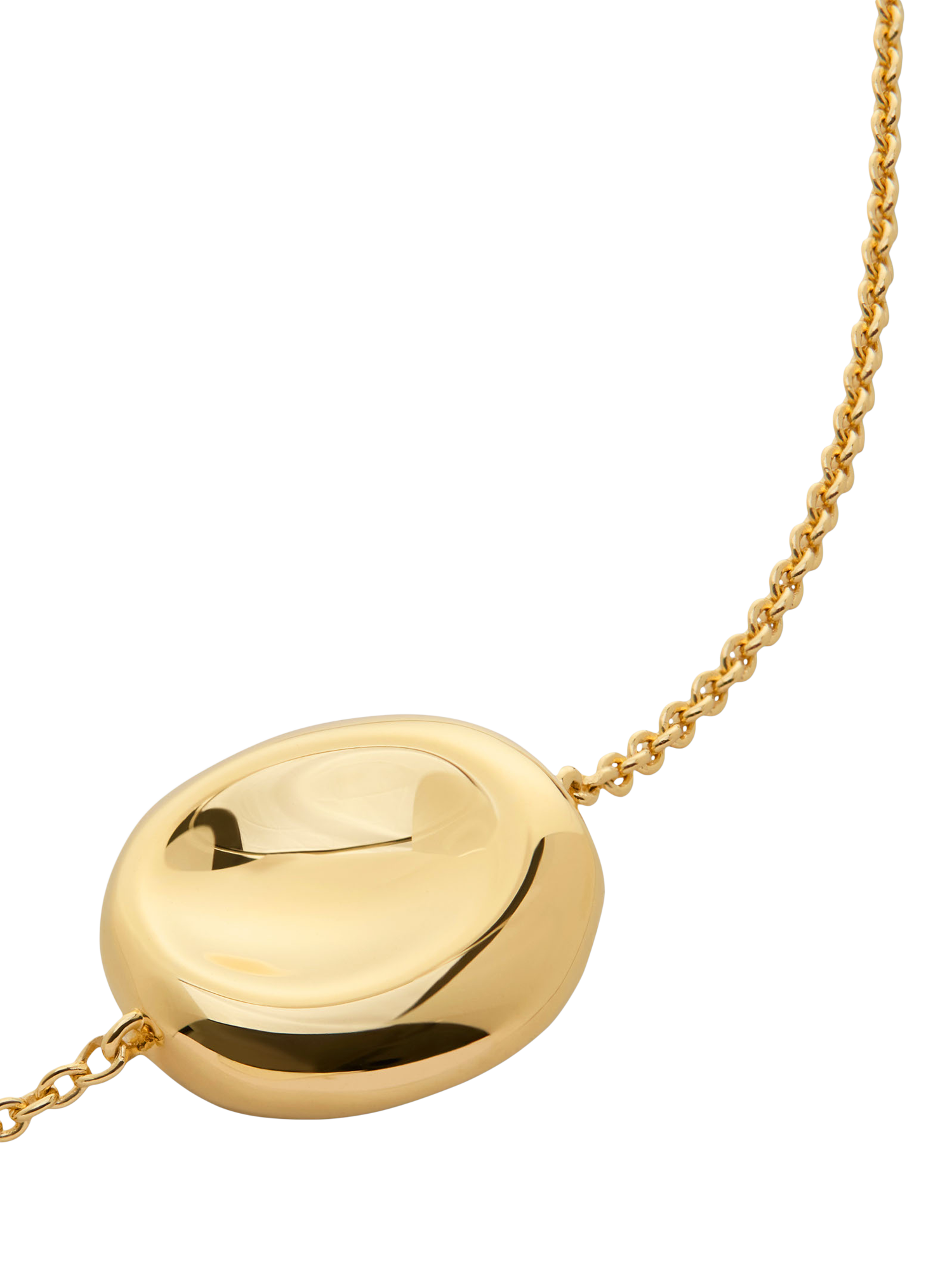 Product image 3 of 4, which shows Monica Vinader Aria Adjustable Bracelet, Gold