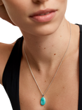 Monica Vinader Aria Pendant Amazonite Gem Charm