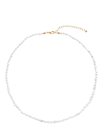 Monica Vinader Capri Keshi Pearl Necklace, Gold, Gold