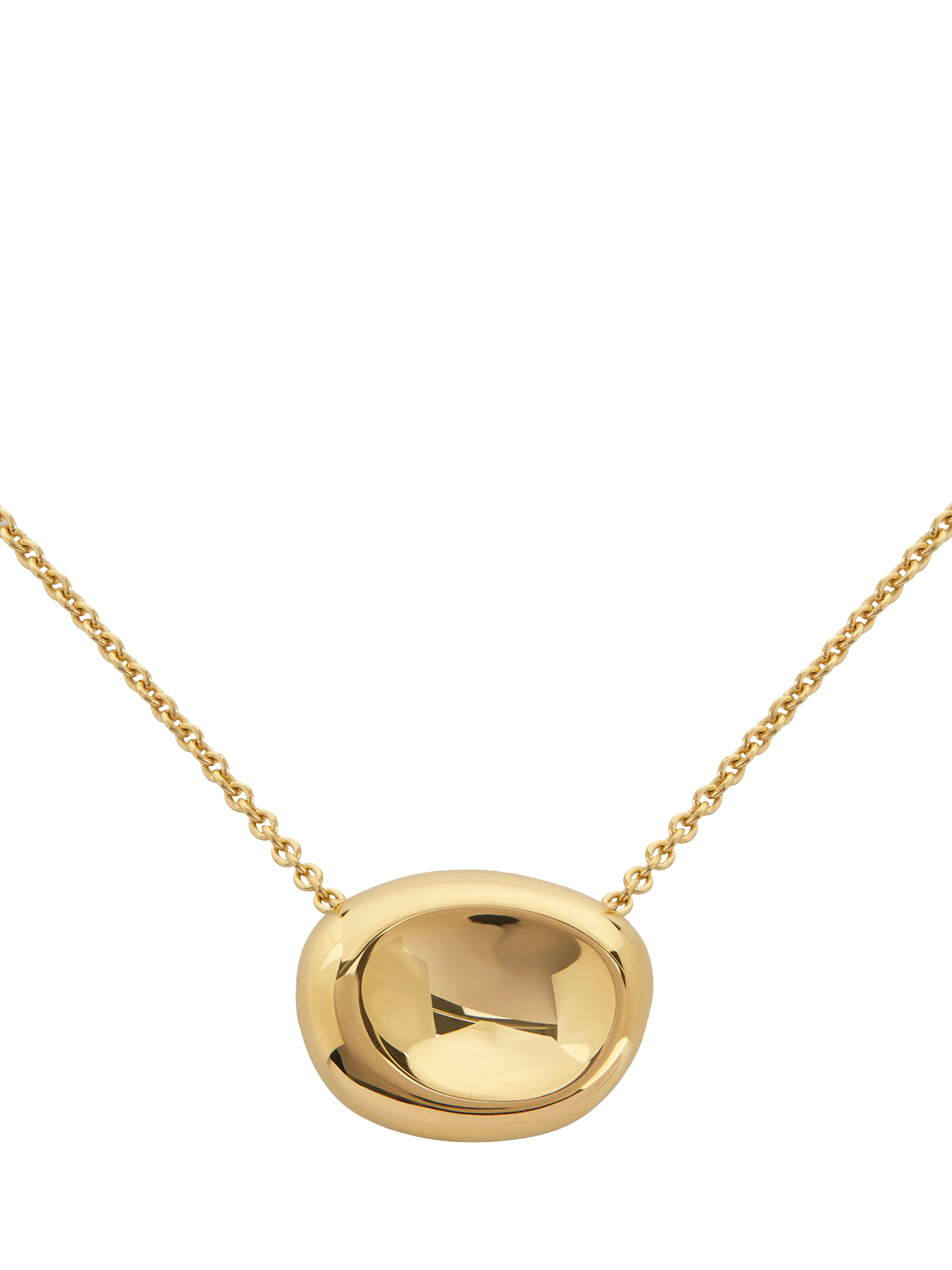 Product image 1 of 5, which shows Monica Vinader Aria Chain Necklace, Gold