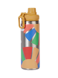 Frugi Insulated Printed Water Bottle, Rainbow Skies