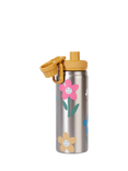 Frugi Insulated Printed Water Bottle, Fun Flowers