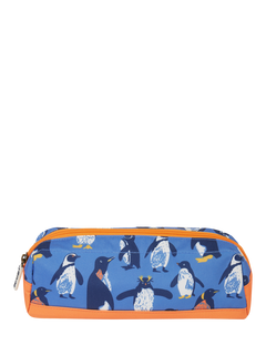 Frugi Kids' Crafty Printed Pencil Case, Penguin Waddle
