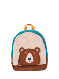 Frugi Kids' Fleece Character Backpack, Beary Wild