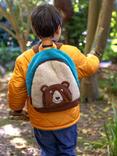 Frugi Kids' Fleece Character Backpack, Beary Wild