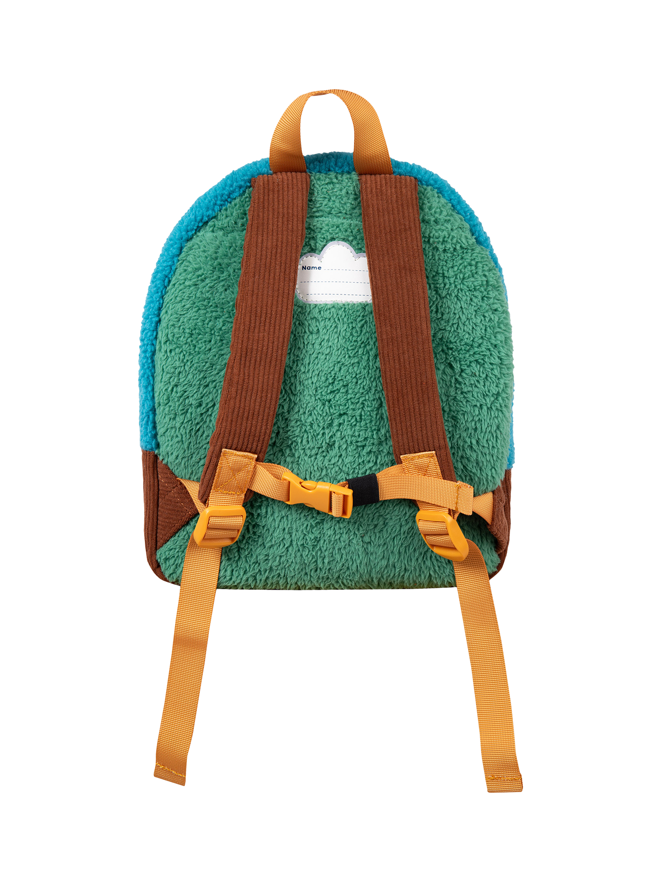 Product image 3 of 6, which shows Frugi Kids' Fleece Character Backpack, Beary Wild