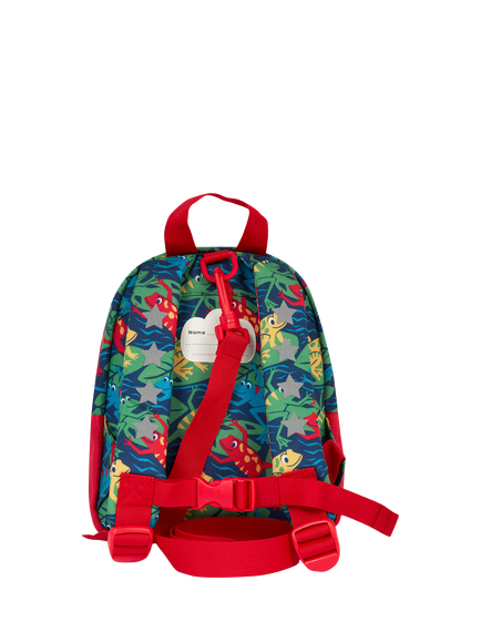 Frugi Kids' Little Adventure Backpack, Be Hoppy! - view 2, Be Hoppy!