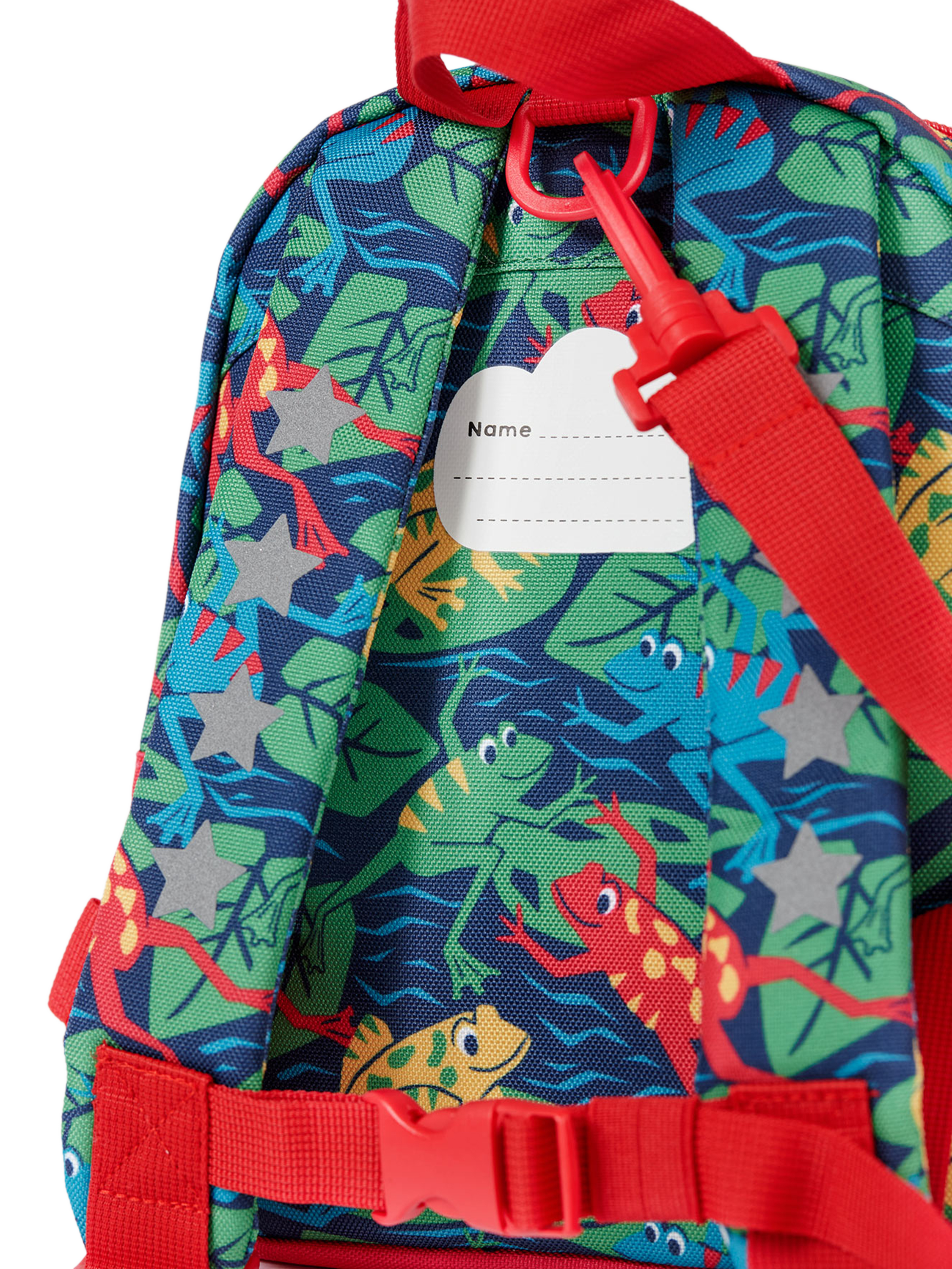 Product image 5 of 6, which shows Frugi Kids' Little Adventure Backpack, Be Hoppy!