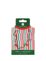 Talking Tables Christmas Light Up Necklace, Pink