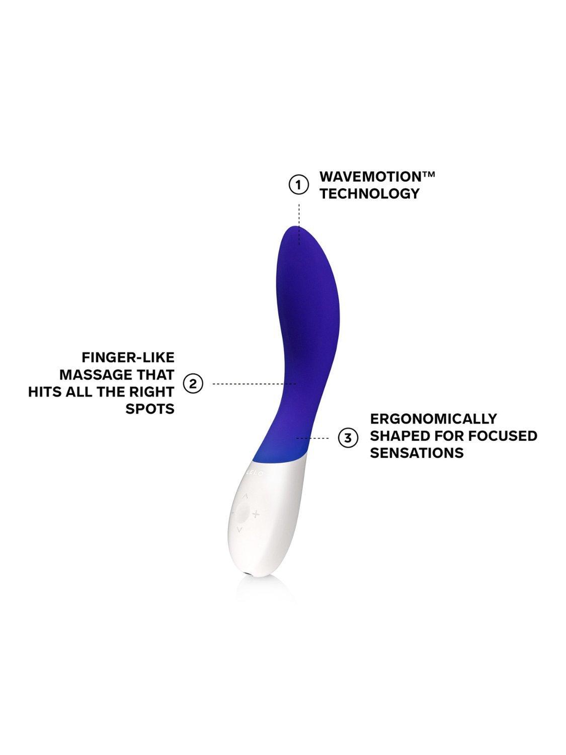 Product image 3 of 7, which shows LELO MONA Wave Sex Toy, Midnight Blue