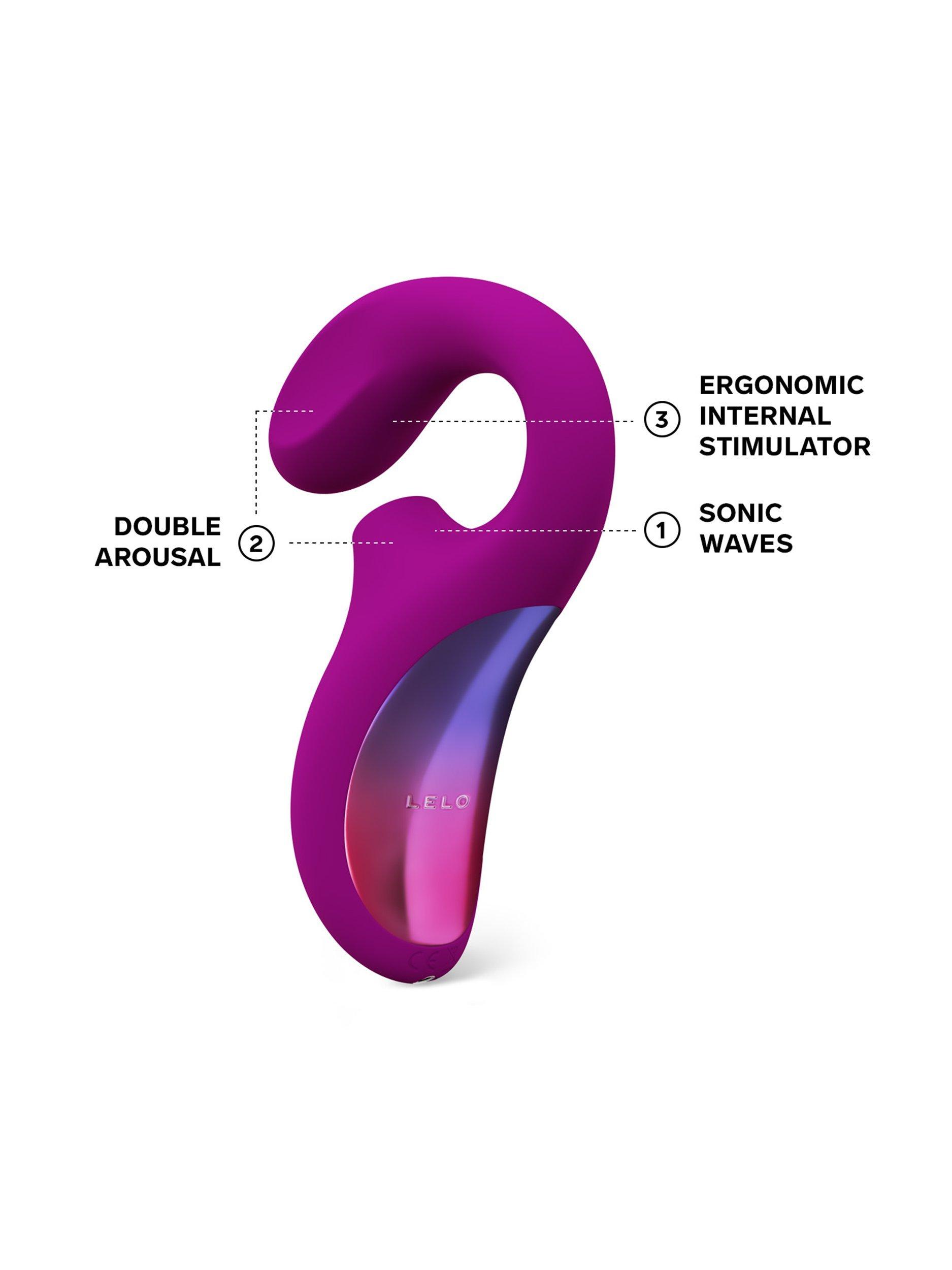 Product image 3 of 7, which shows LELO ENIGMA Sex Toy, Deep Rose