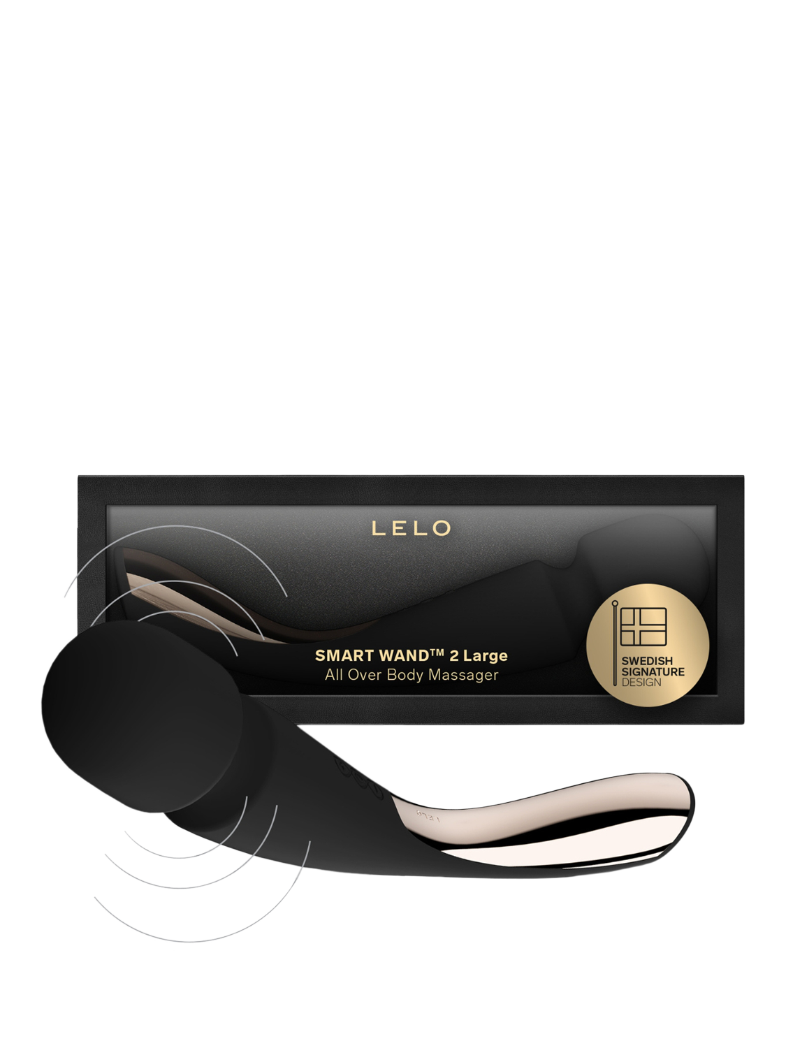 Product image 2 of 6, which shows LELO SMART WAND 2 Sex Toy, Black