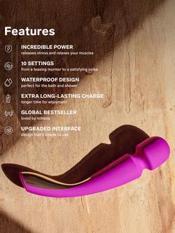 LELO SMART WAND 2 Sex Toy, Black - view 2, Black