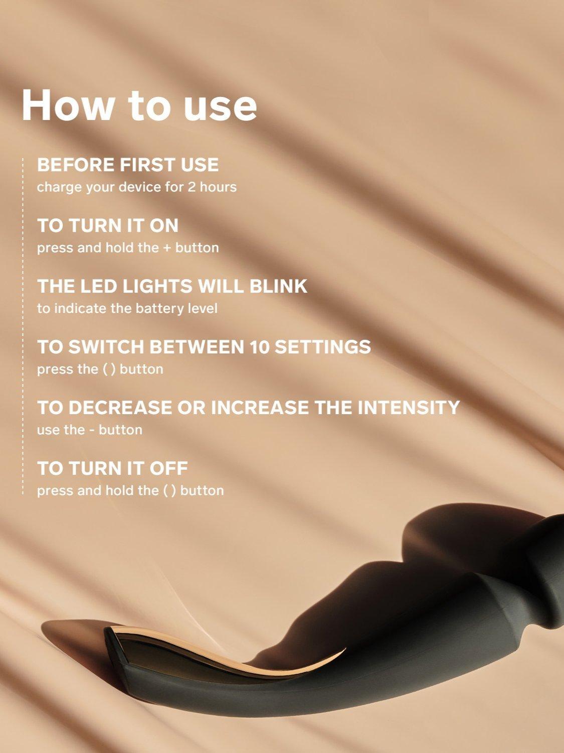 Product image 5 of 6, which shows LELO SMART WAND 2 Sex Toy, Black