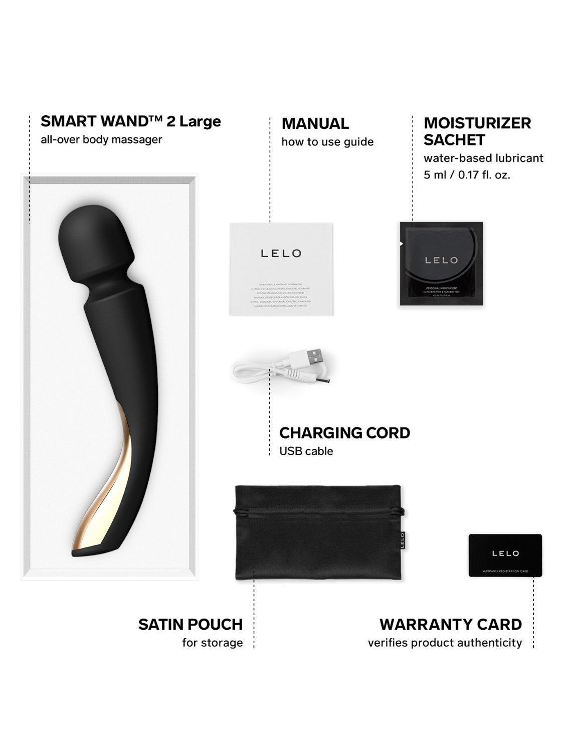 Product image 6 of 6, which shows LELO SMART WAND 2 Sex Toy, Black
