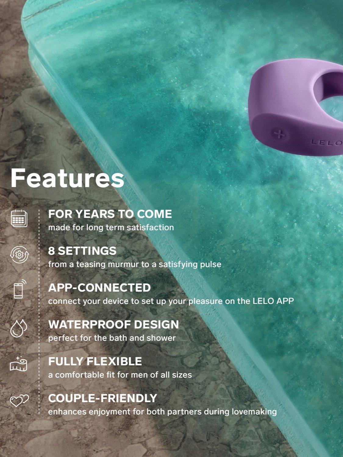 Product image 4 of 6, which shows LELO TOR 3 Sex Toy, Base Blue