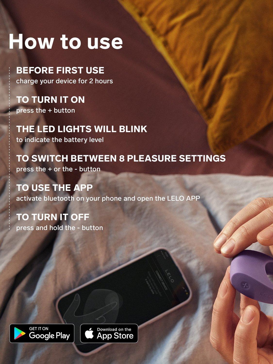 Product image 5 of 6, which shows LELO TOR 3 Sex Toy, Base Blue