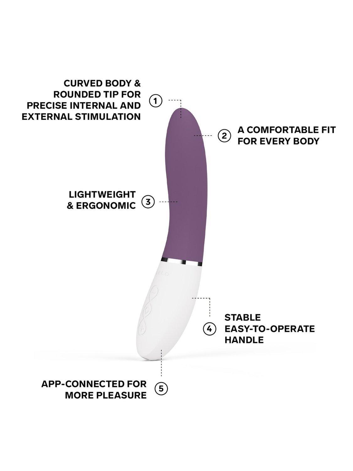 Product image 3 of 8, which shows LELO LIV 3 Sex Toy, Plum