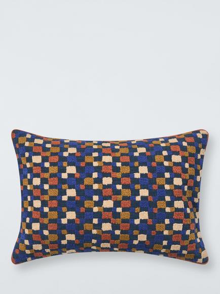John Lewis Zita Cushion, Blue/Multi