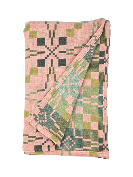 Melin Tregwynt Vintage Star Lambswool Throw, Blossom