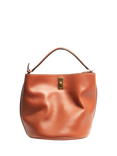 Pre-loved CELINE 2-Way Leather Bucket Bag, Tan