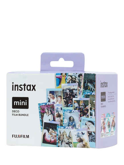 Fujifilm instax™ Mini Film, Deco Bundle, 30 Shots (10 x Confetti, 10 x Mermaid Tail, 10 x Blue Frame) - view 2, Multi