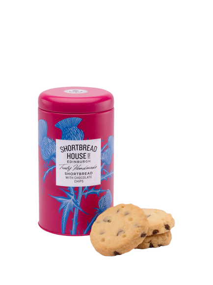 Shortbread House of Edinburgh Dark Chocolate Chunk Shortbread, 140g, Pink