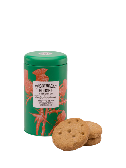 Shortbread House of Edinburgh Stem Ginger Shortbread, 140g, Green