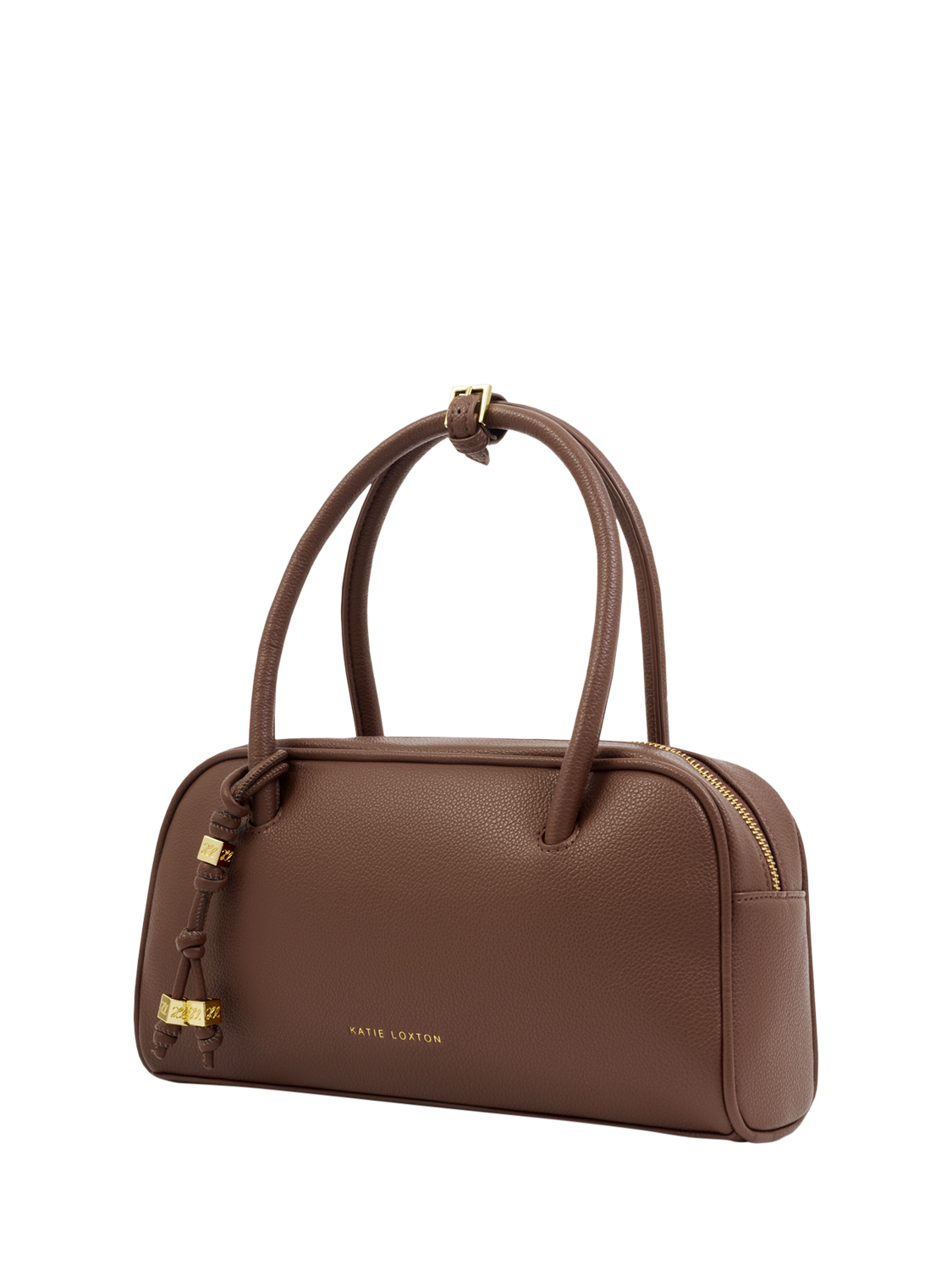 Product image 2 of 5, which shows Katie Loxton Hadley Bowling Bag, Dark Chocolate