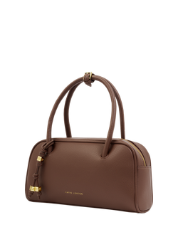 Katie Loxton Hadley Bowling Bag, Dark Chocolate - view 2, Dark Chocolate