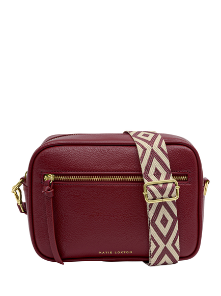 Katie Loxton Hallie Crossbody Bag, Cherry, Cherry