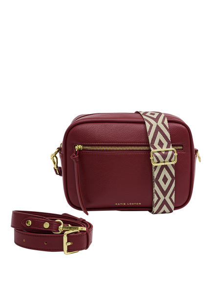 Katie Loxton Hallie Crossbody Bag, Cherry - view 2, Cherry