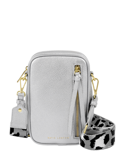 Katie Loxton Hallie Small Crossbody Bag, Silver - view 2, Silver