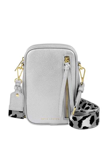 Katie Loxton Hallie Small Crossbody Bag, Silver - view 2, Silver