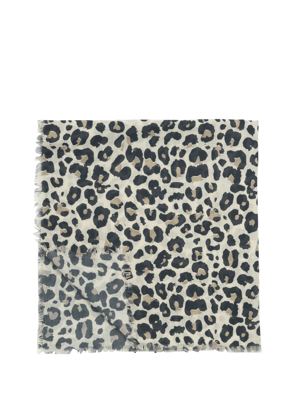 Katie Loxton Leopard Print Scarf, Grey