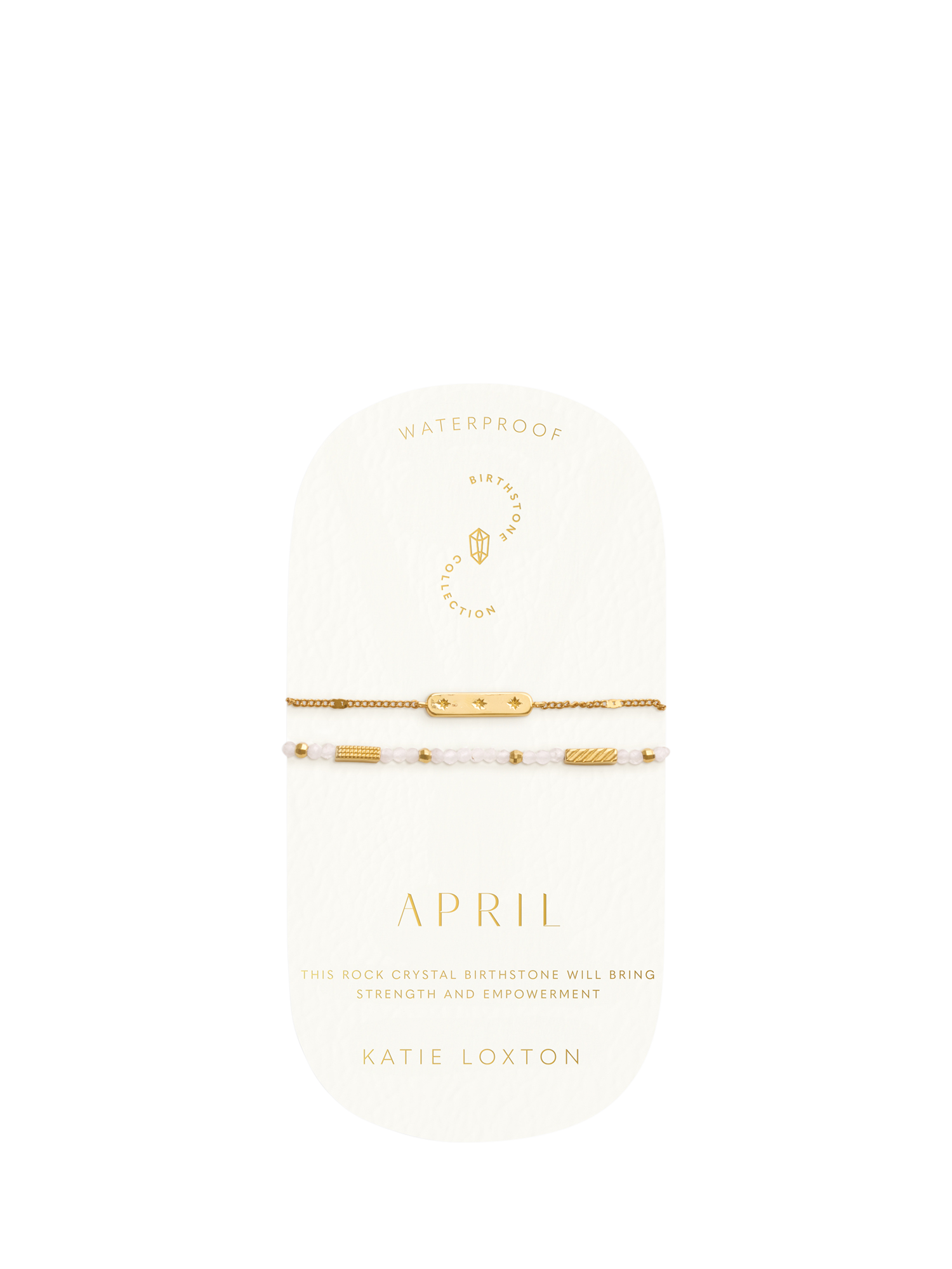 Product image 4 of 5, which shows Katie Loxton Birthstone Bracelet, April