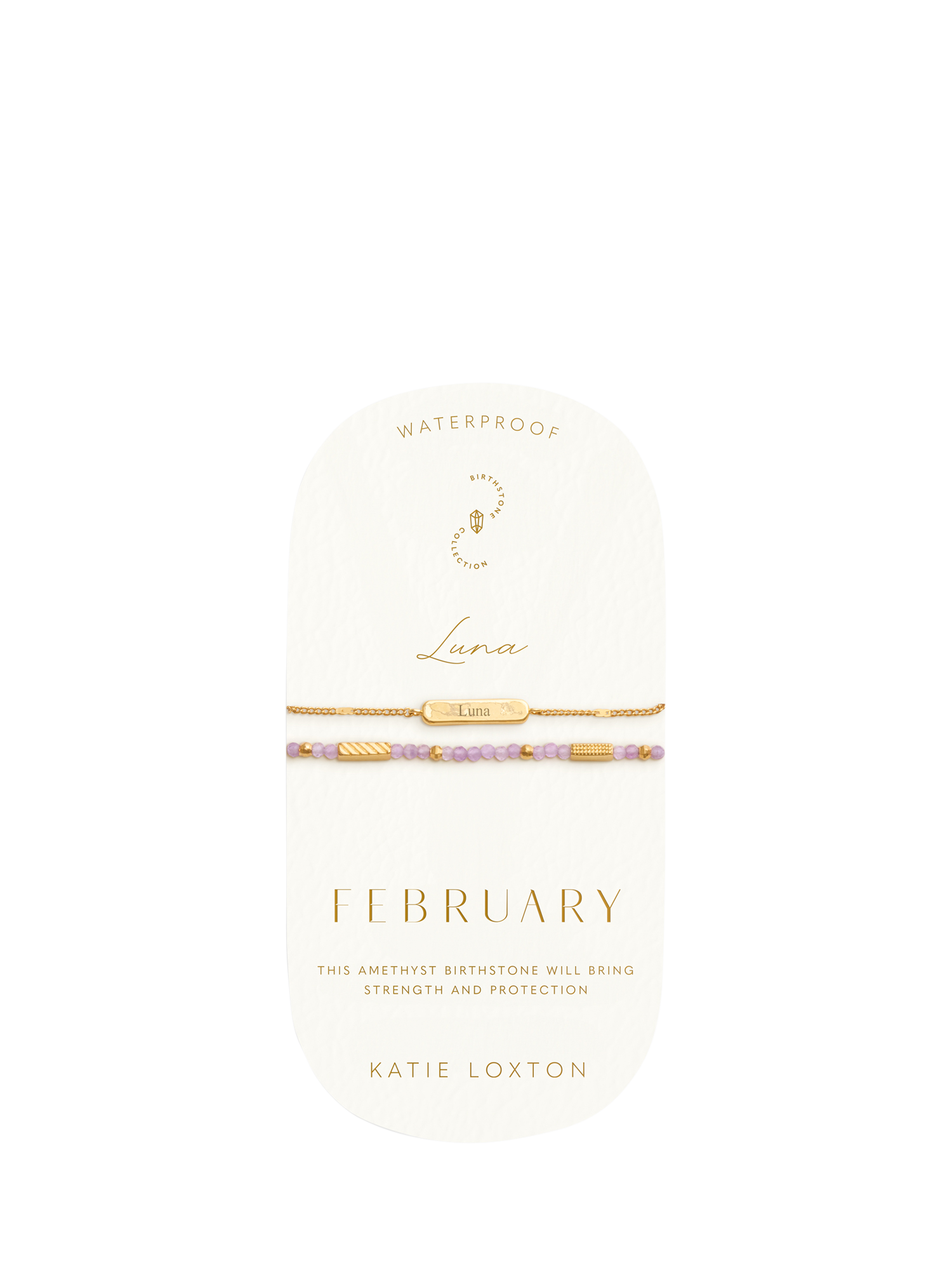 Product image 4 of 11, which shows Katie Loxton Birthstone Bracelet, February