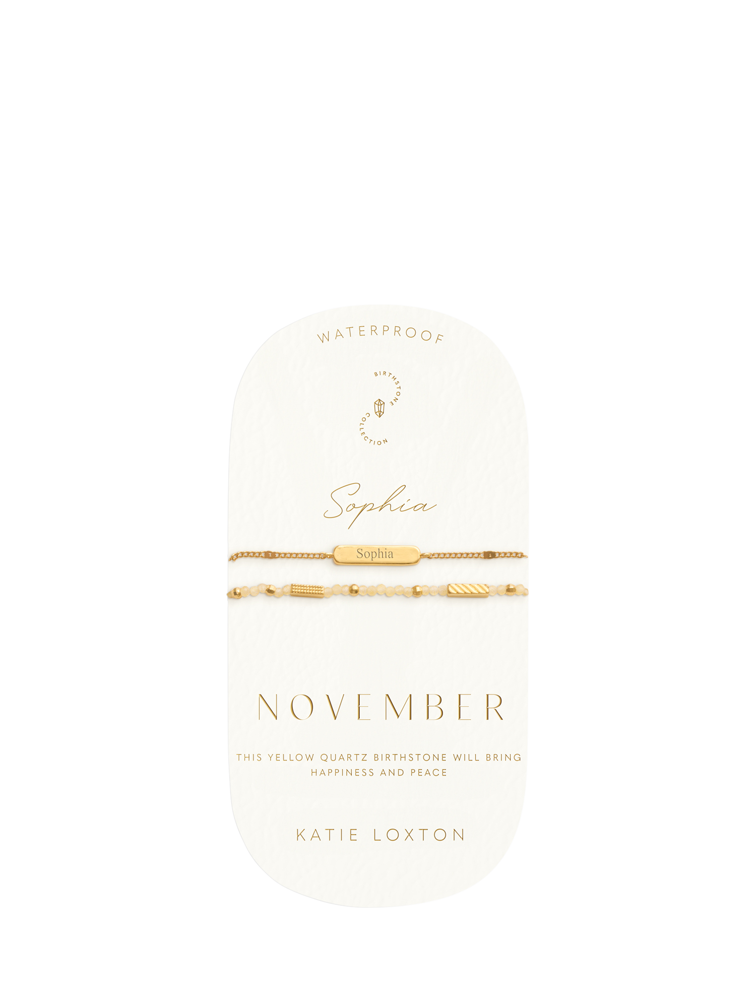 Product image 4 of 5, which shows Katie Loxton Birthstone Bracelet, November