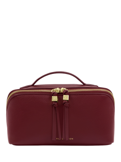 Katie Loxton Soho Medium Fold Out Wash Bag, Cherry, Cherry